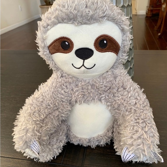 Sloth Cuddly Cozy Plush Heatable Lavender Scented Stuffed Animal. - Picture 2 of 3
